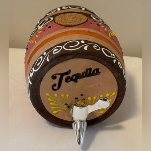 Tequila Barrel Drink Dispenser Ceramic Beautifully Design Talavera Pottery